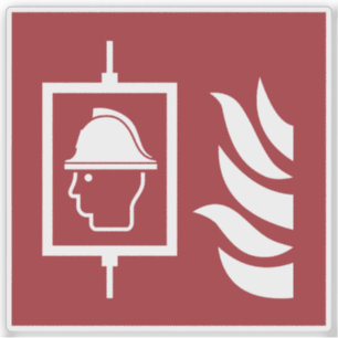 Adesivo Sinal de Segurança dos Bombeiros