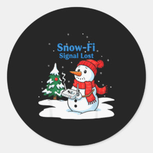 Adesivo Sinal de Snow-fi Perdido Boneco de Neve Natal Dive