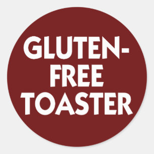 Adesivo Sinal de Toaster sem glúten