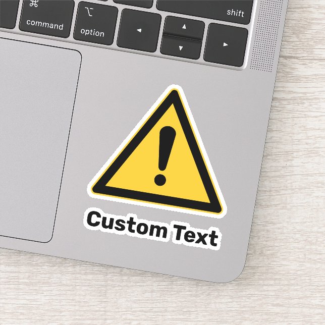 Adesivo Sinal de Triângulo de Aviso Genérico (Detalhe)