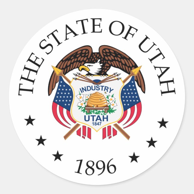 Adesivo Sinal de Utah (Frente)