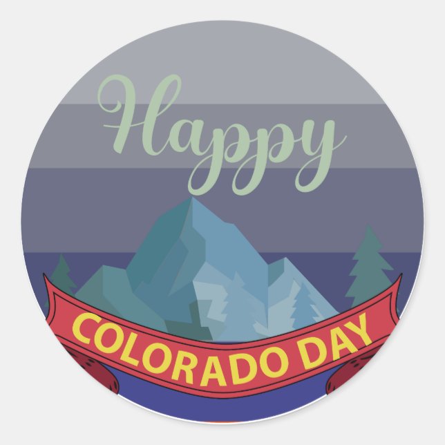 Adesivo Sinal do Dia do Colorado Feliz (Frente)