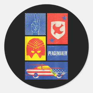 Adesivo Sinal do Pacificador, Escudo, Capacete e Carro