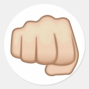 Adesivo Sinal Emoji da mão de Fisted