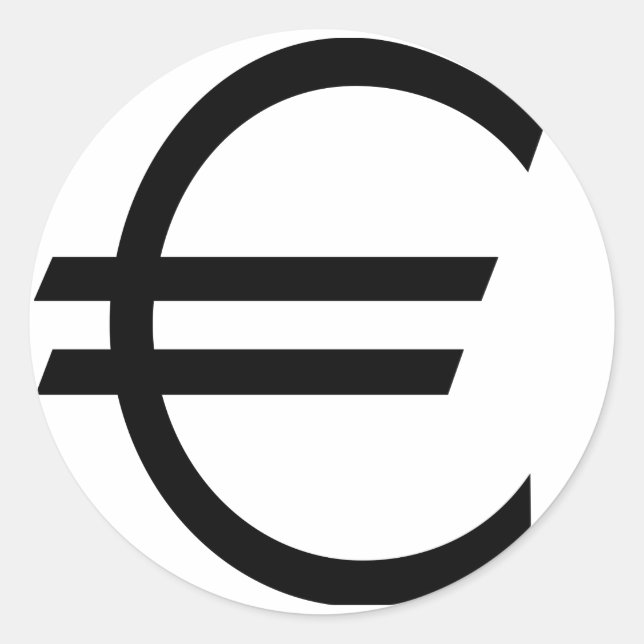 Adesivo Sinal Euro (Frente)