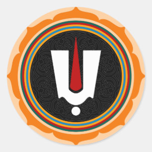 Adesivo Sinal Hindu de Tilak - símbolo Hindu de Lotus do