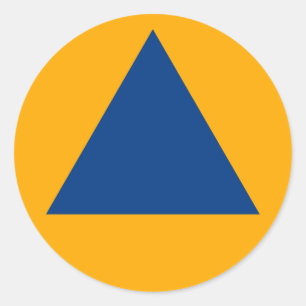 Adesivo Sinal internacional da defesa civil Roundel