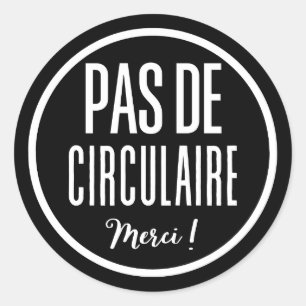 Adesivo Sinal Pas de circulaire