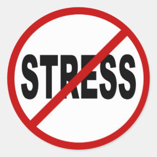 Adesivo Sinal permitido esforço do ódio Stress/No