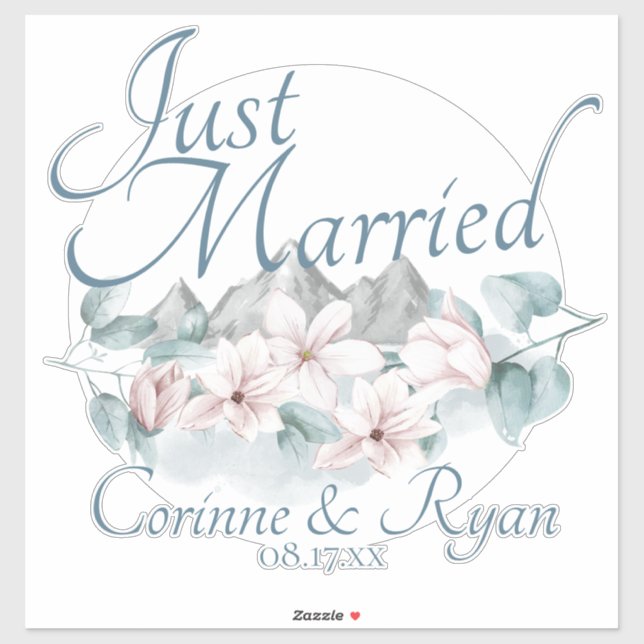 Adesivo Sinal Personalizado de Magnolias de Montanha recem (Folha)