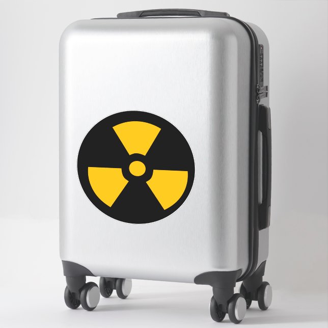 Adesivo Sinal radioativo nuclear (Mala)
