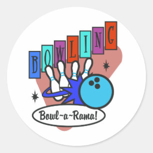 Adesivo sinal retro bowl-a-rama
