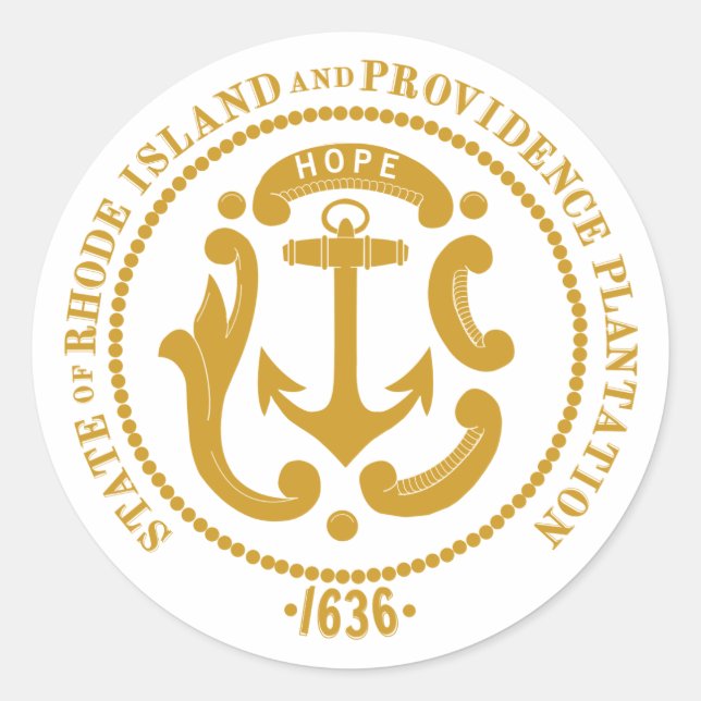 Adesivo Sinal Rhode Island (Frente)