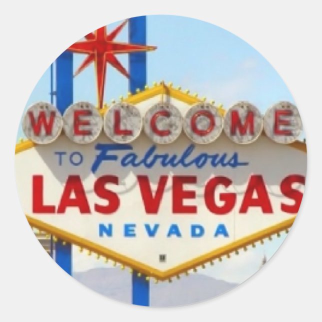 Adesivo Sinal Sticker Las Vegas (Frente)