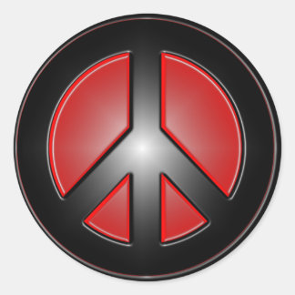 Adesivo sinal vermelho de paz