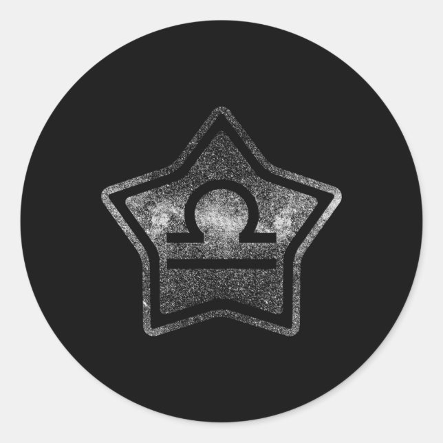 Adesivo Sinal Zodiac Libra Star 7 Sinal Zodiac (Frente)