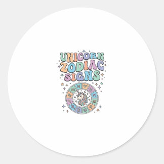 Adesivo Sinal Zodíaco Unicórnio Desenho Vetorial Kawaii_1