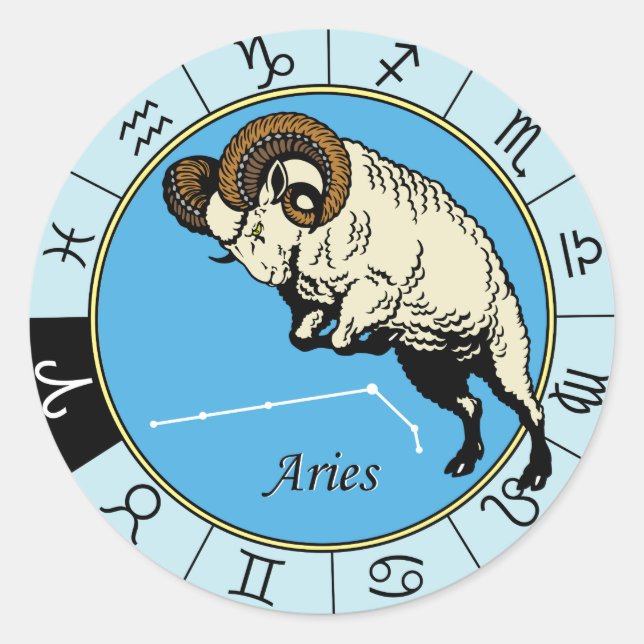 Adesivo sinal zodiótico astrológico (Frente)