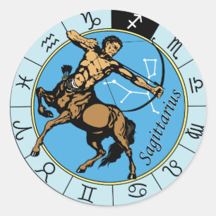 Adesivo sinal zodiótico astrológico sagitário
