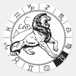 Adesivo sinal zodiótico leo astrológico