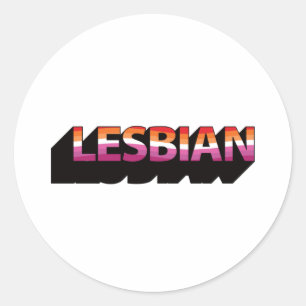 Adesivo Sinalizador 3D LESBIAN