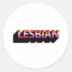 Adesivo Sinalizador 3D LESBIAN