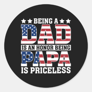 Adesivo Sinalizador Americano Sendo Pai É Uma Honra Ser Pa