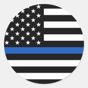 Adesivo Sinalizador Americano Thin Blue Line