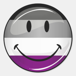 Adesivo Sinalizador Asexual Ronda Feliz