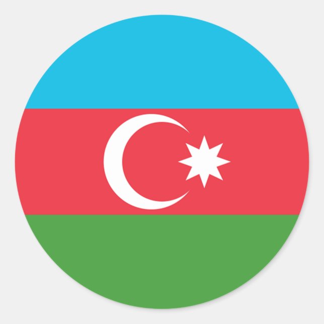 Adesivo Sinalizador Azerbaijão (Frente)