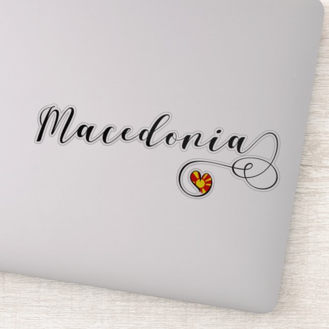 Adesivo Sinalizador Coração da Macedônia (Detalhe)