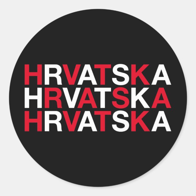 Adesivo Sinalizador CROÁCIA (Frente)