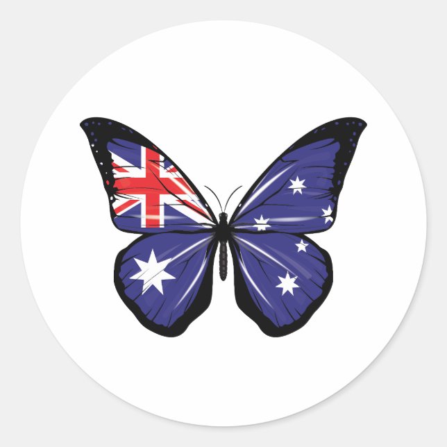 Adesivo Sinalizador da Borboleta Austrália (Frente)