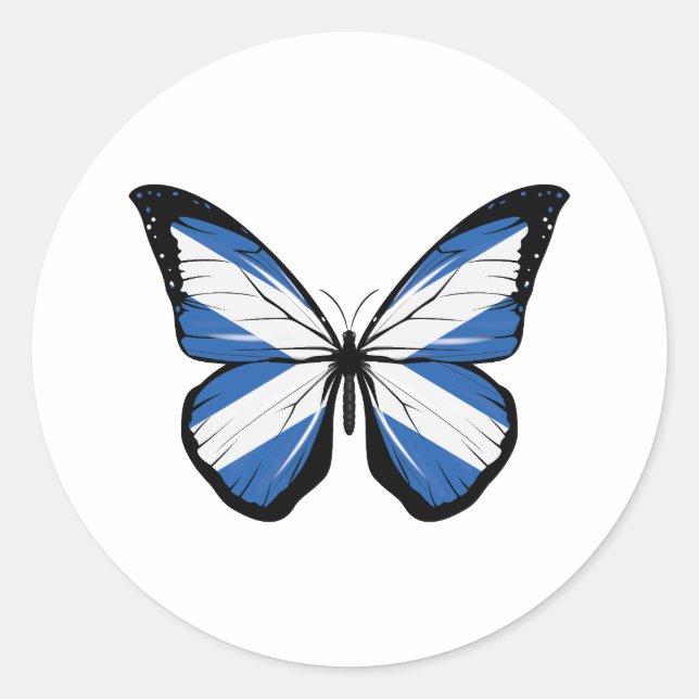 Adesivo Sinalizador da Borboleta da Escócia (Frente)