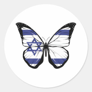 Adesivo Sinalizador da Borboleta Israel