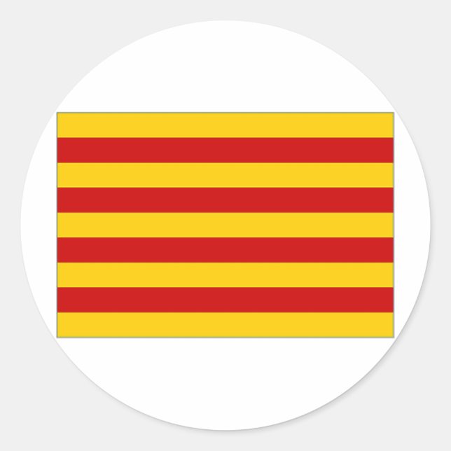 Adesivo Sinalizador da Catalunha espanha (Frente)