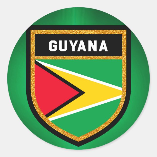 Adesivo Sinalizador da Guiana (Frente)