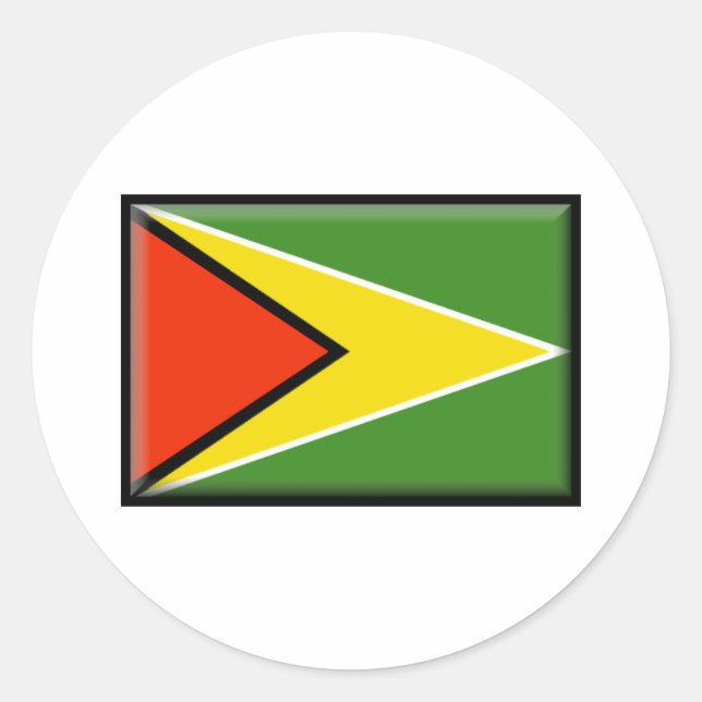 Adesivo Sinalizador da Guiana (Frente)