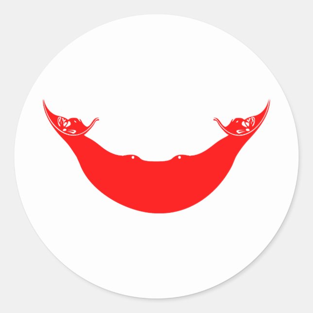 Adesivo Sinalizador da Ilha páscoa (Frente)