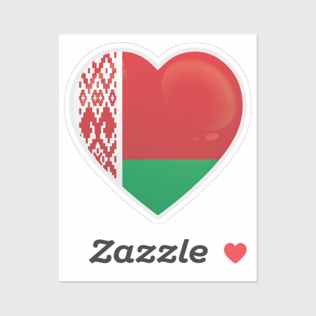 Adesivo Sinalizador de Amor da Bielorrússia (Folha)