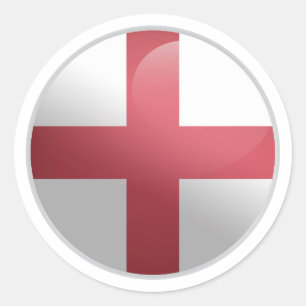 Adesivo Sinalizador de Círculo Glossy Inglaterra