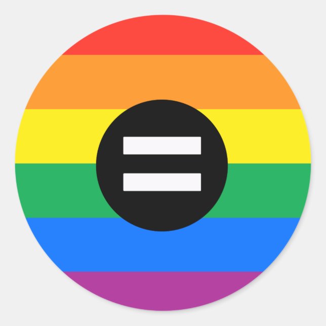 Adesivo Sinalizador de Direitos Gays (Frente)