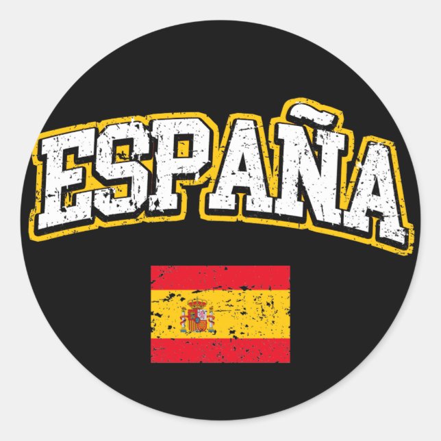 Adesivo Sinalizador de espanha (Frente)