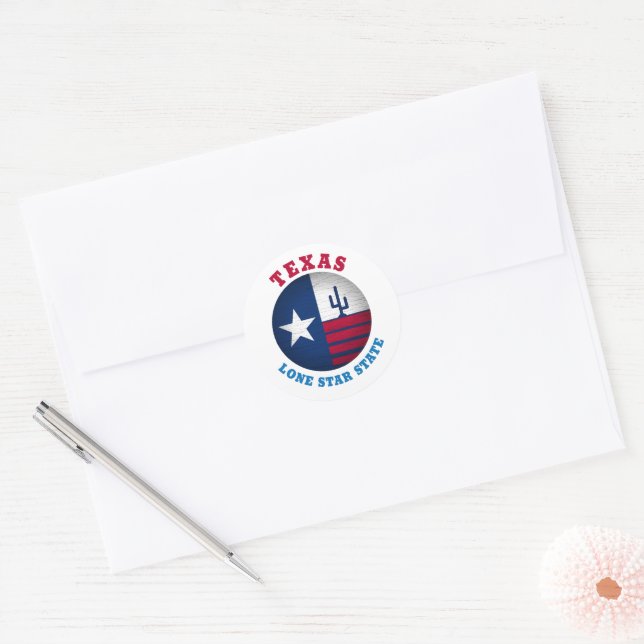 ADESIVO SINALIZADOR DE ESTADO INDEPENDENTE TEXAS (Envelope)