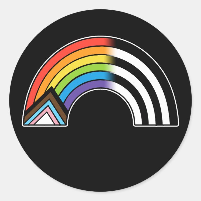 Adesivo Sinalizador de Hetero de Sinalizador de Progresso  (Frente)