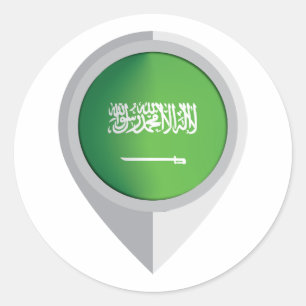 Adesivo Sinalizador de Localização de Pinos da Arábia Saud
