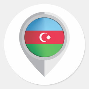 Adesivo Sinalizador de Localização de Pinos do Azerbaijão