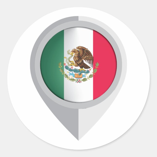 Adesivo Sinalizador de Localização de Pinos do México (Frente)