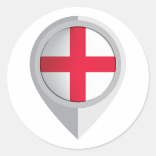 Adesivo Sinalizador de Localização do Pino de Inglaterra