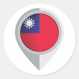 Adesivo Sinalizador de Localização do Pino de Taiwan